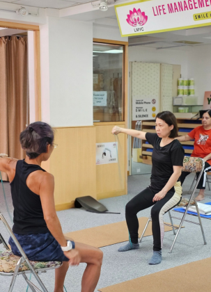 Mobility class — chair yoga