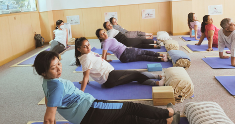 Rejuvenate class — supported side stretch